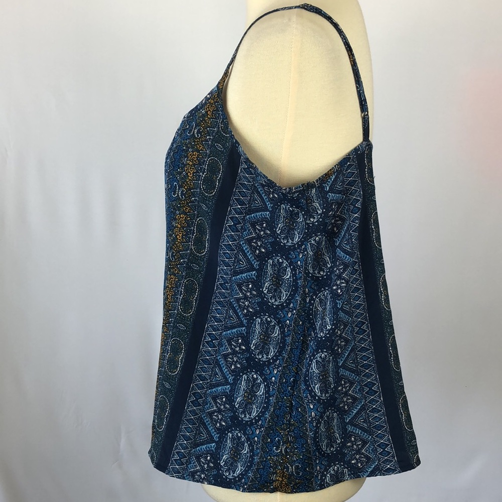 Hollister Blue Print Geometric Cami - Size Small - Picture 3 of 9